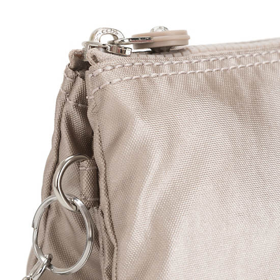 Kipling Creativity Large Metallic Pouch Väska Rosa | SE 1131AH